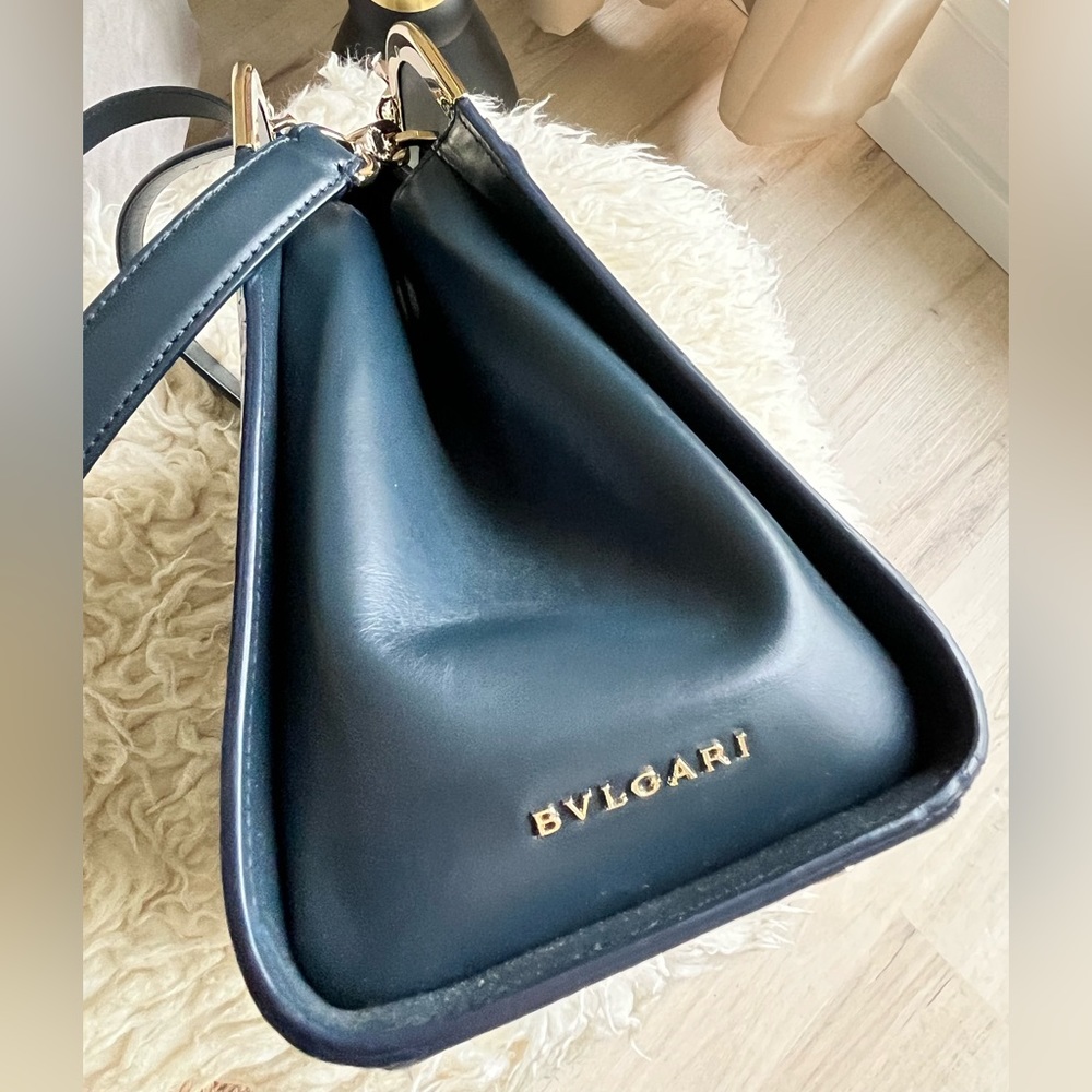 Bulgari Python Satchel Bag - image 2